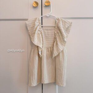 NWT Zara Flounce Shoulder Top 3-4T